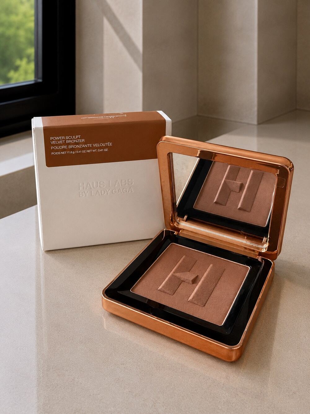 $38 HAUS LABS Power Sculpt Velvet Bronzer Medium Level 7 New